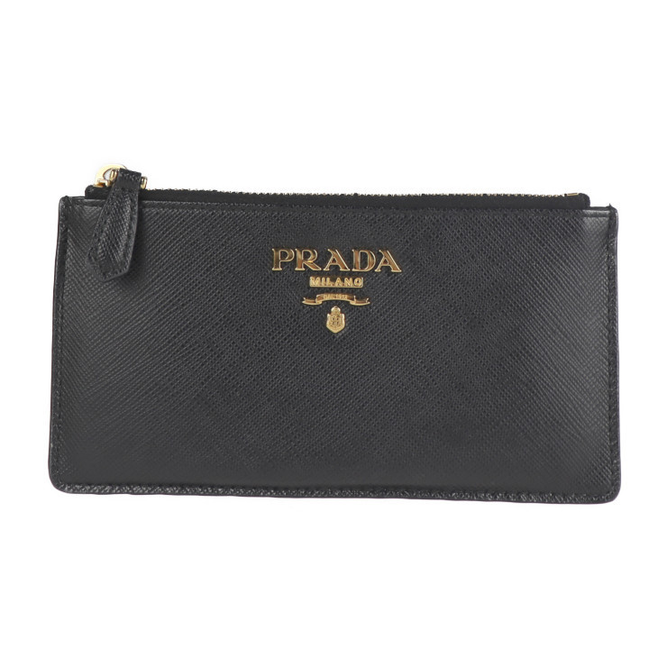 Prada Saffiano Card Case Black Prada Saffiano Card Case Black